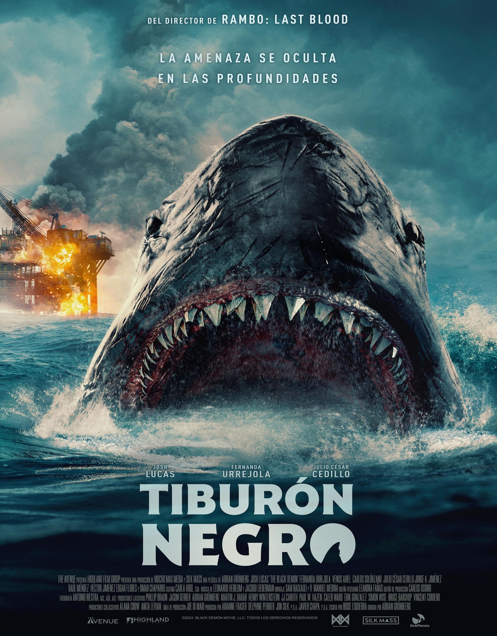 Tráiler y póster de Tiburón negro, el nuevo thriller de acción